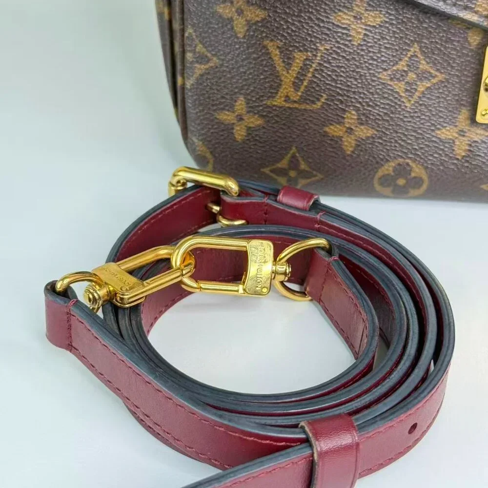 Louis Vuitton Monogram Canvas Metis Shoulder Bag Crossbody with Purple Strap - Picture 11 of 11